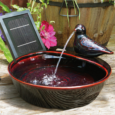 Bird Solar Water Feature - Direct Sun Only