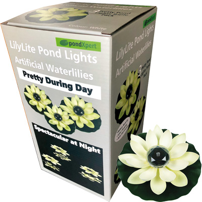 LilyLite Solar Waterlily (Set of 3)